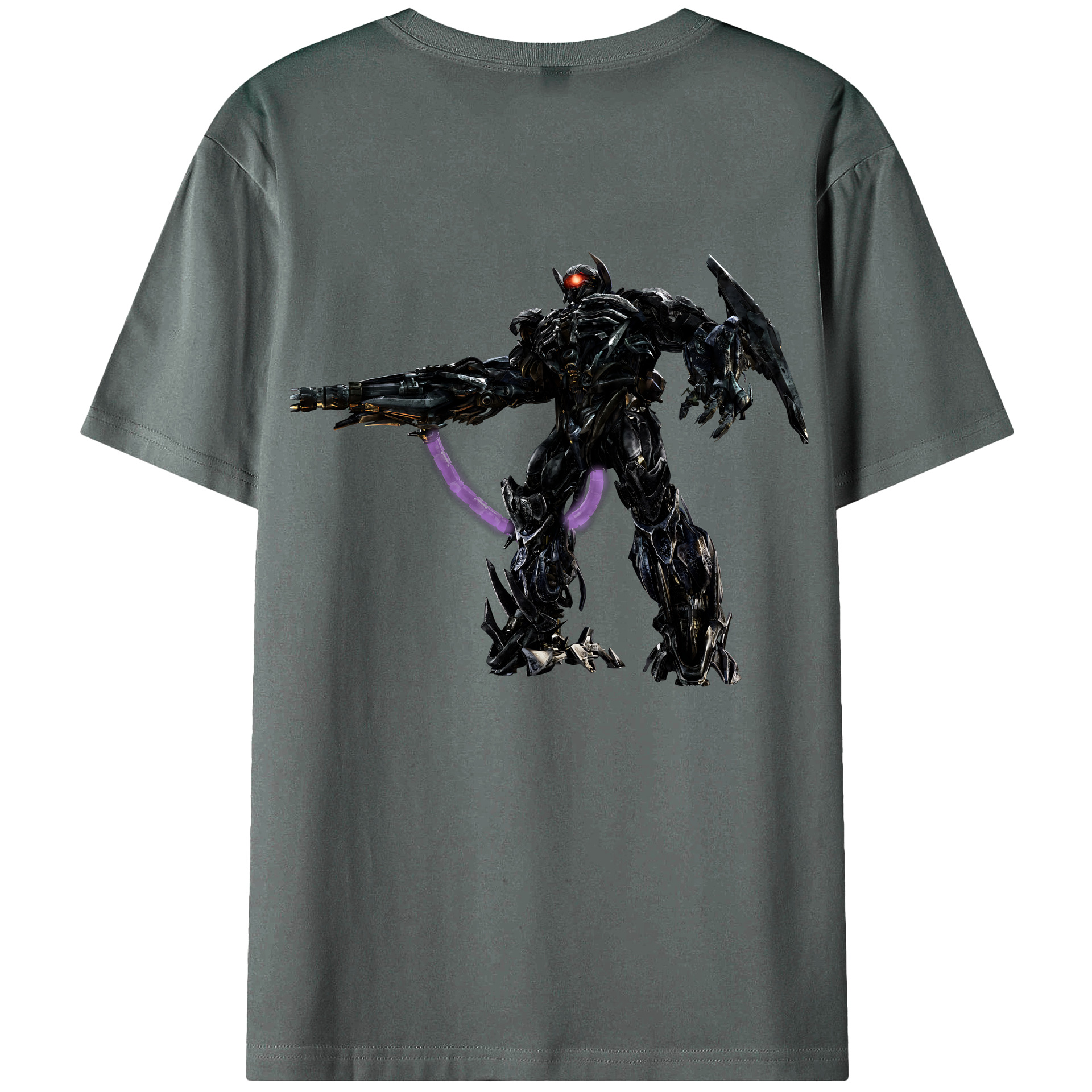 （画像用） Transformers トランスフォーマー 綿100％ メンズ半袖Tシャツ（バックプリント） 通気性